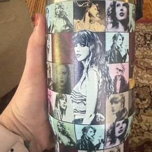 Taylor Swift Multicolor Eras Tour inspired Tumbler
